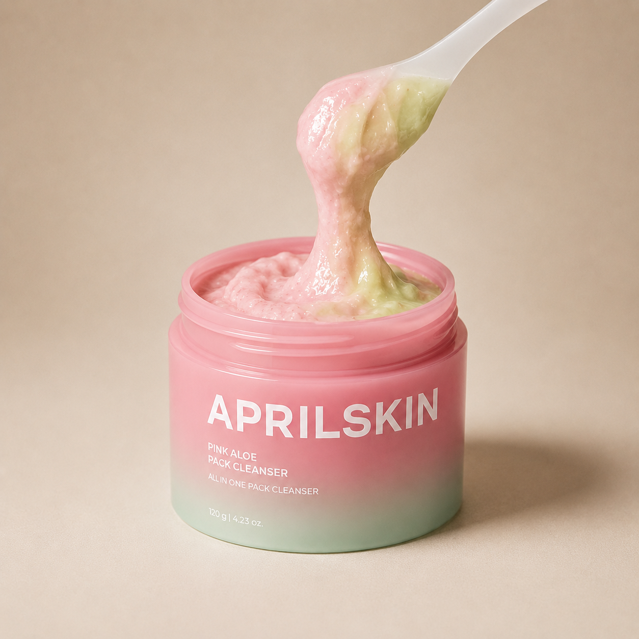 APRILSKIN PINK ALOE PACK CLEANSER - BAUME EXFOLIANT