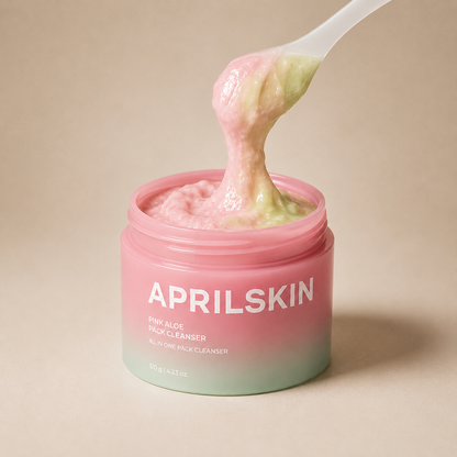 APRILSKIN PINK ALOE PACK CLEANSER - BAUME EXFOLIANT